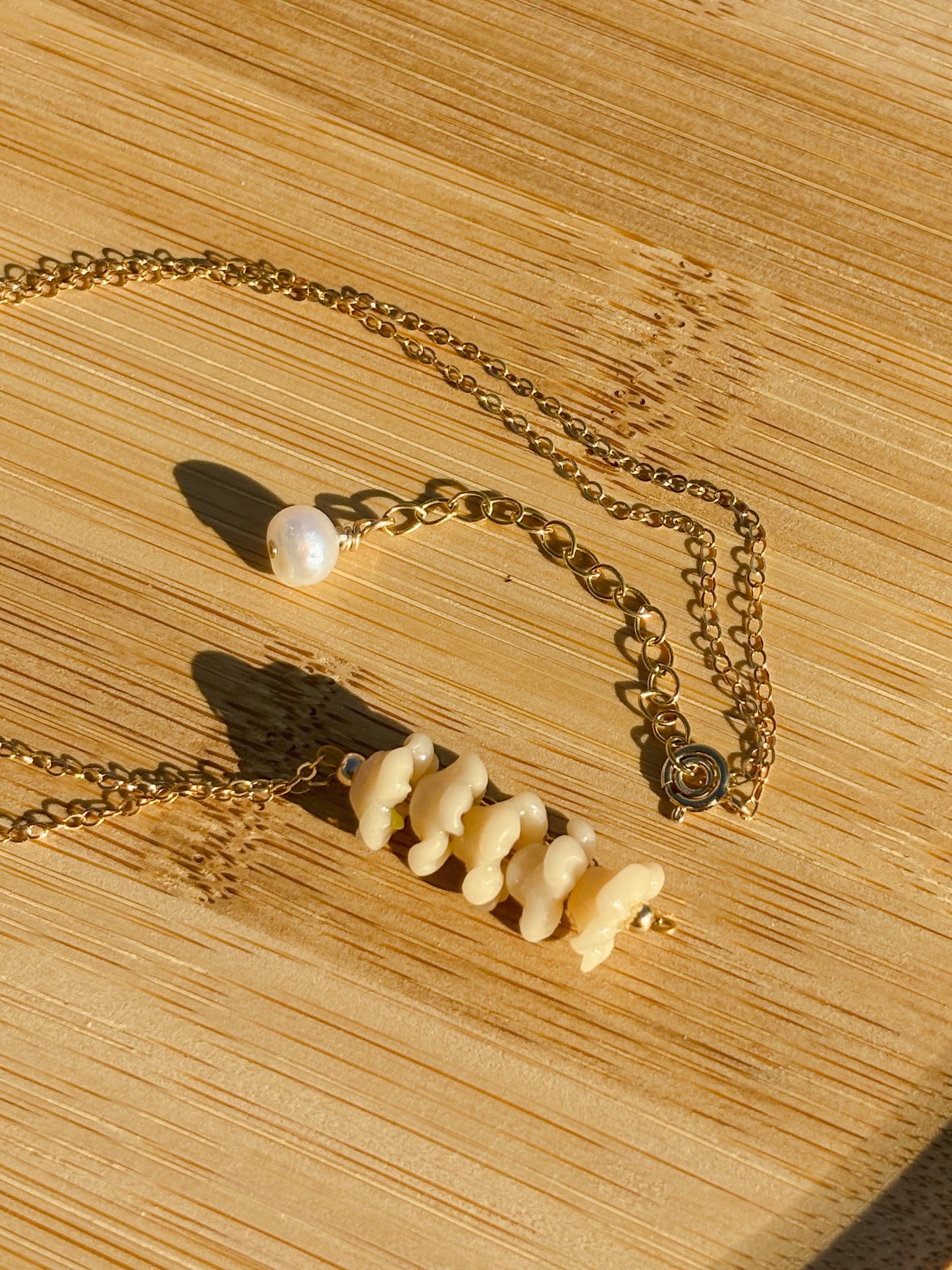 Mini Puakenikeni Five Stack Necklace