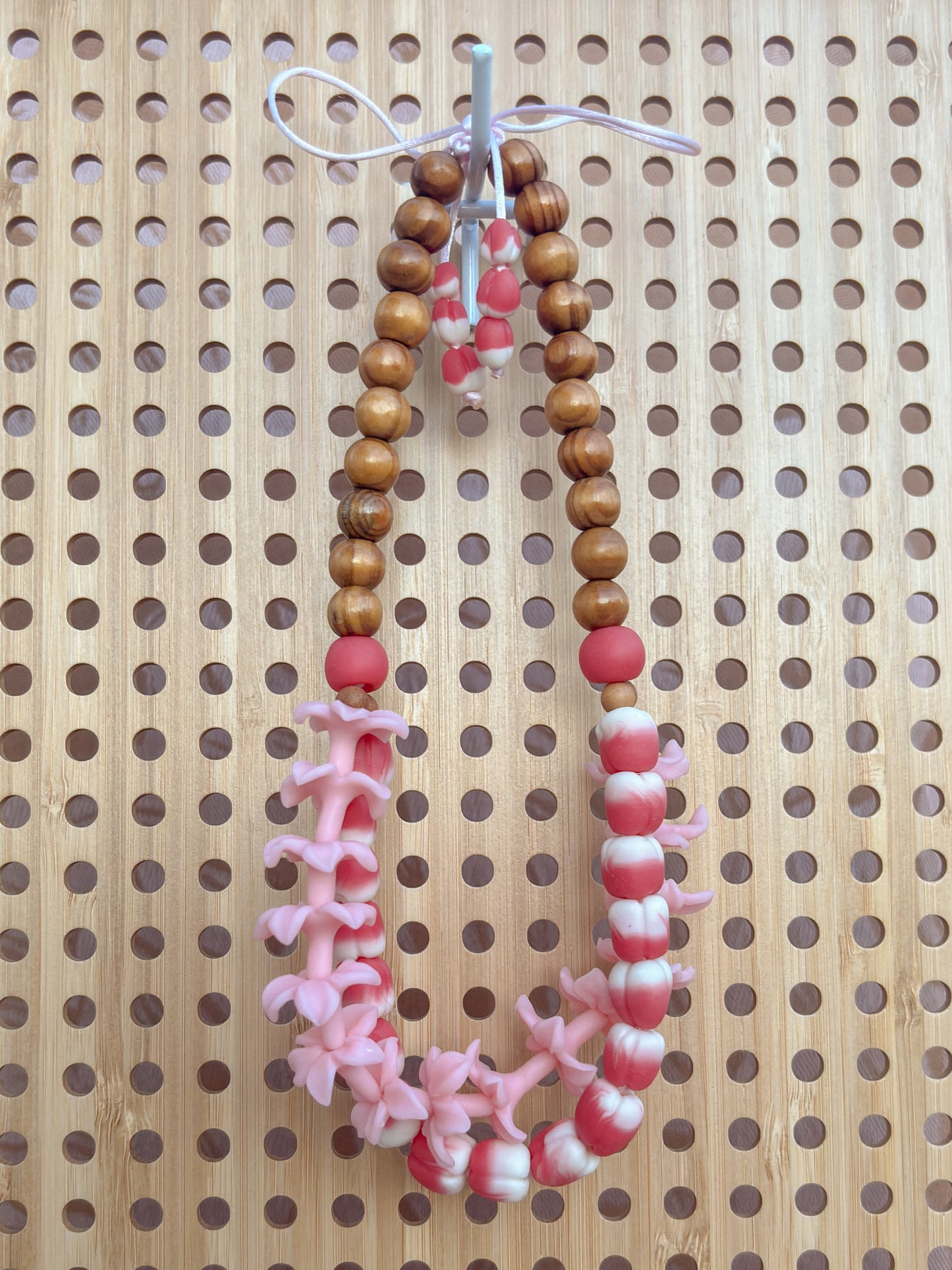 Pink Hyacinth Wit Red Berries Double Car Lei