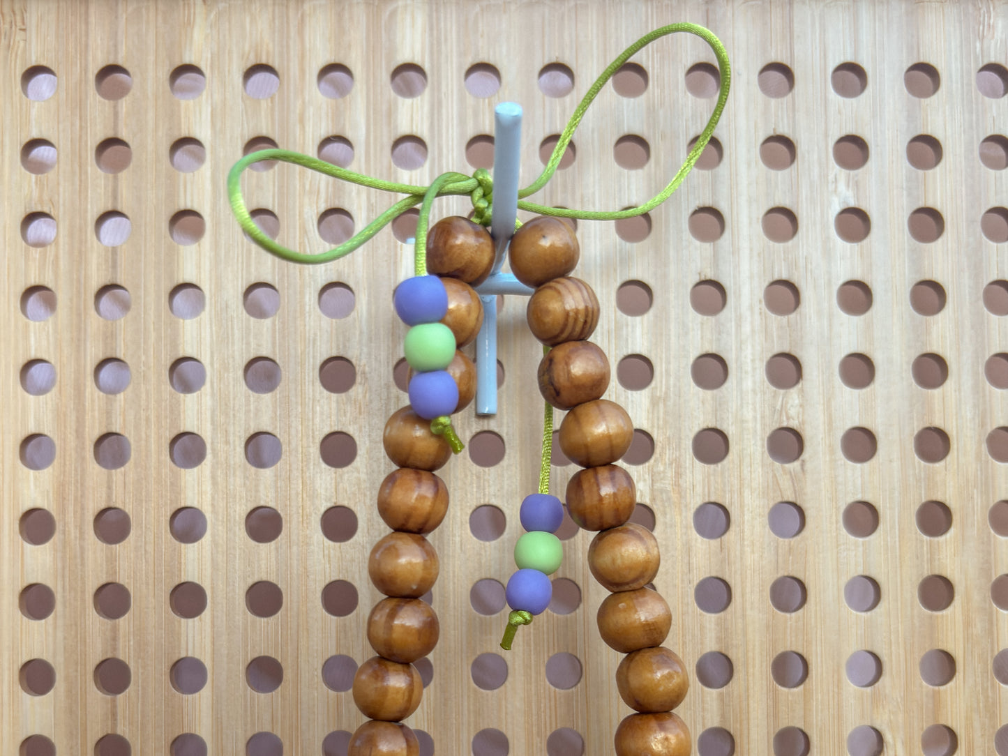 Sea Grapes N Purple Hyacinth Double Car Lei